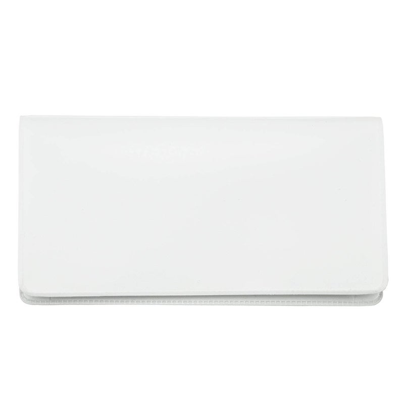 CAROUSELCHECKS White Vinyl Checkbook Cover, Top Tear Personal Vinyl Checkbook Cover - Image 5
